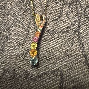 Elegant Multicolor Pendant Necklace